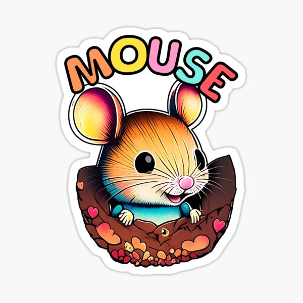 Animal Alphabet - M for Mouse Sticker