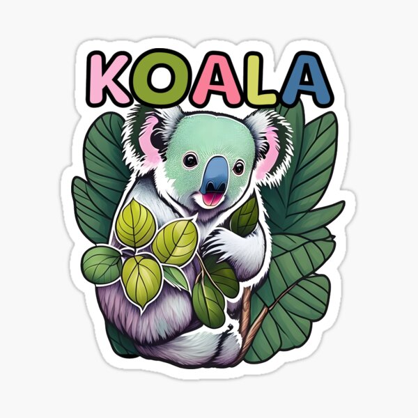 Animal Alphabet - K for Koala Sticker