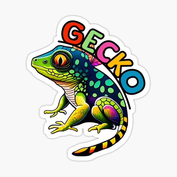 Animal Alphabet - G for Gecko Sticker
