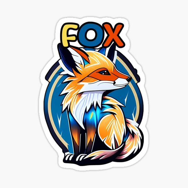 Animal Alphabet - F for Fox Sticker
