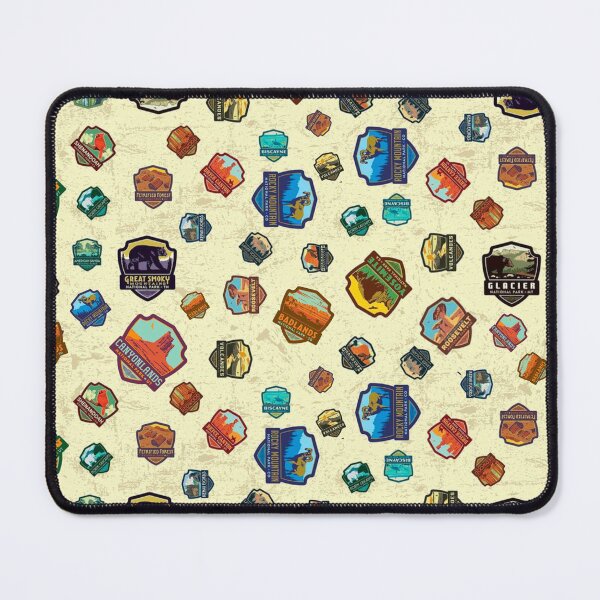 Item preview, National Parks Hiking Outdoors Dog Pet Bandana designed and sold by PunchlinePrints.