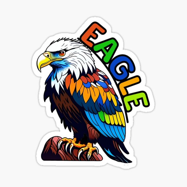 Animal Alphabet - E for Eagle Sticker