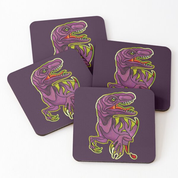 Item preview, Pink T rex tearing out of skin with blood dripping designed and sold by weilertsen.