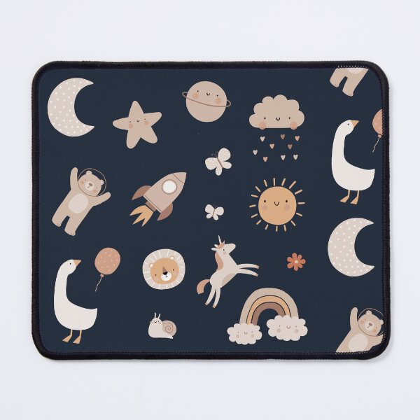 Item preview, Cute Things Collection - Cute Animals, Similing Moon and Sun designed and sold by patternjp.