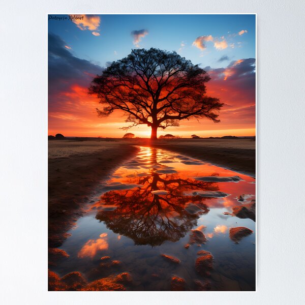 Item preview, Lone Tree at Dusk designed and sold by Pati-Design.