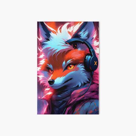 Item preview, Cool fox with headphones  designed and sold by Trendy-Artistry.