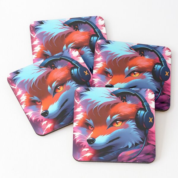 Item preview, Cool fox with headphones  designed and sold by Trendy-Artistry.