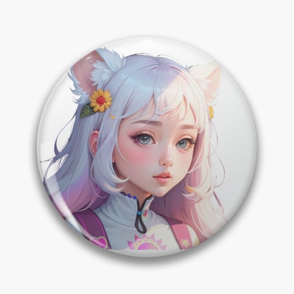 Item preview, A beautiful girl with pink hair and big eyes designed and sold by Sanan Israyilli.