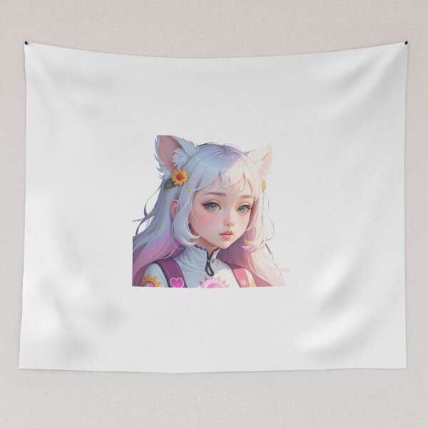 Item preview, A beautiful girl with pink hair and big eyes designed and sold by Sanan Israyilli.