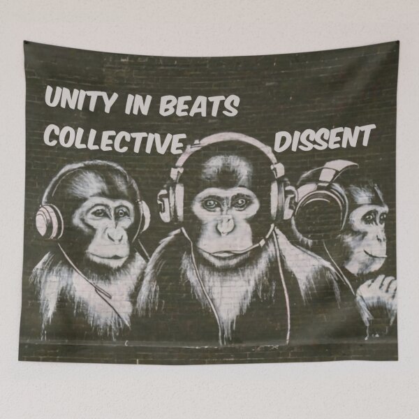 Item preview, Dj Monkey Stencil Graffiti designed and sold by Bomax121.