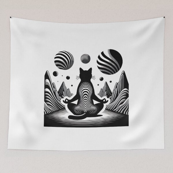 Item preview, Contemplative Cat designed and sold by Yogimeister.