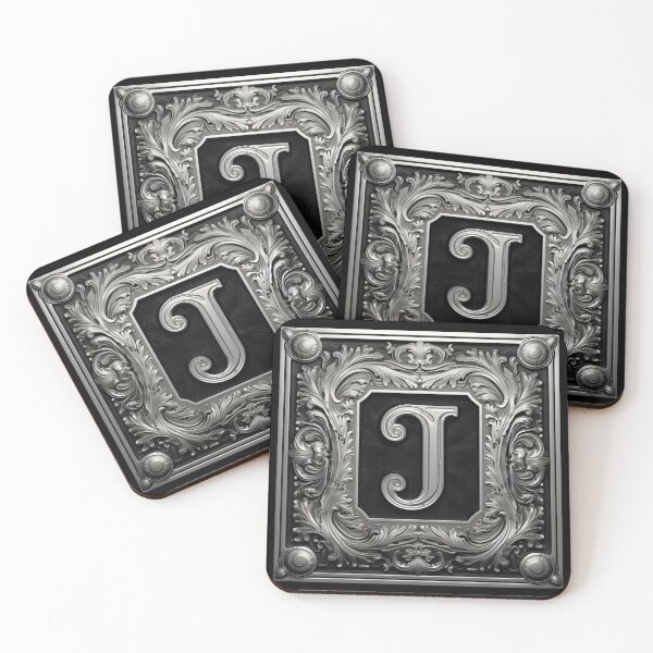 Item preview, MONOGRAM LETTER J - ELEGANT STYLE designed and sold by philevera.
