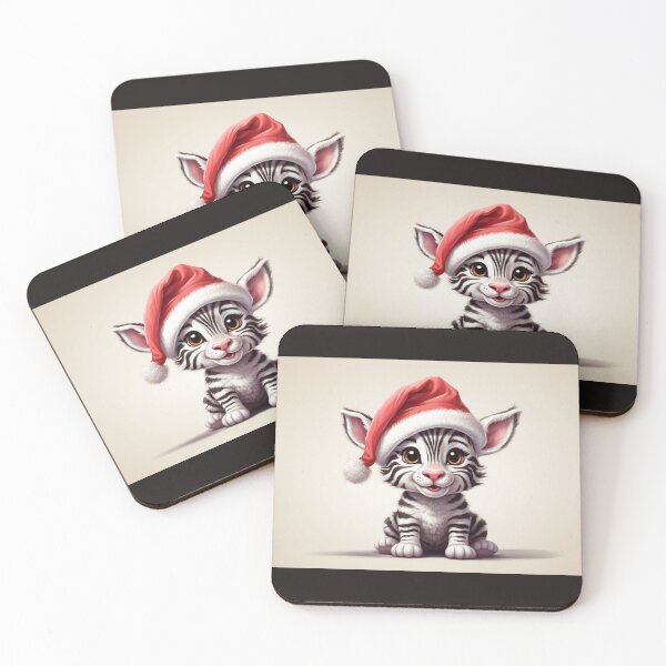 Item preview, Adorable Zebra Christmas animal art work. designed and sold by cannon777.