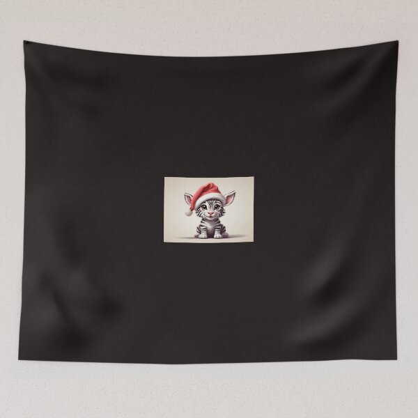 Item preview, Adorable Zebra Christmas animal art work. designed and sold by cannon777.