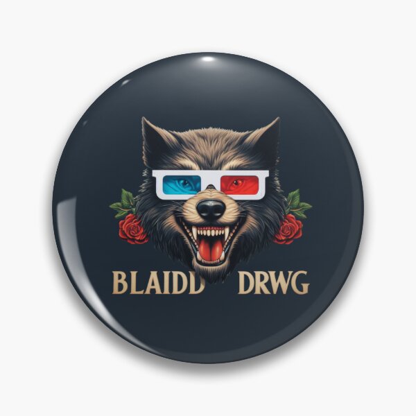 Item preview, Blaidd Drwg Wolf with 3D Glasses designed and sold by greggfriedrice.