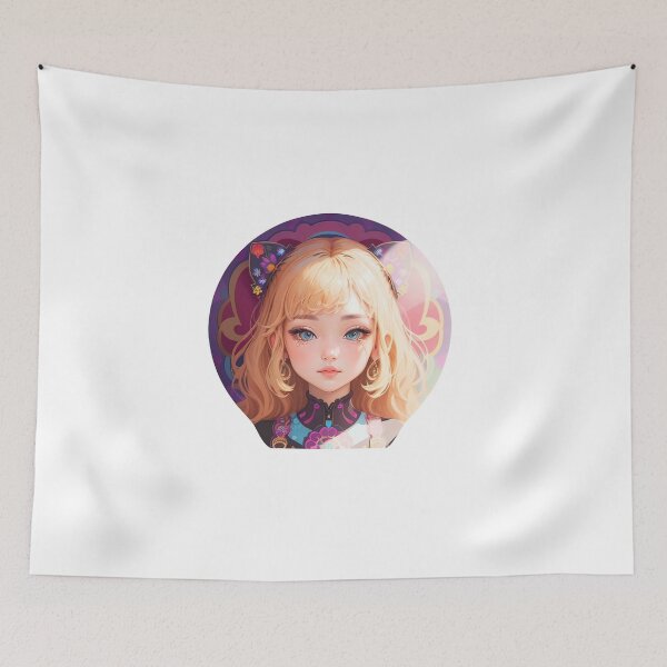 Item preview, Portrait of a beautiful fairy girl with long hair designed and sold by Sanan Israyilli.