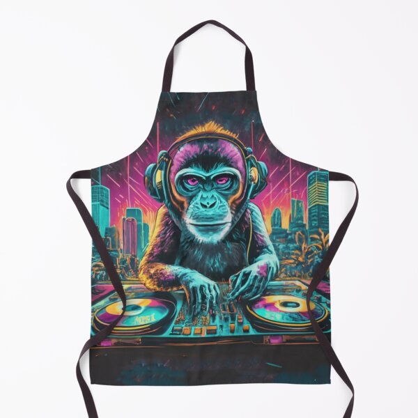 Item preview, Dj Monkey Stencil Graffiti designed and sold by Bomax121.