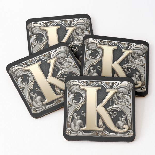 Item preview, MONOGRAM LETTER K - ELEGANT STYLE designed and sold by philevera.