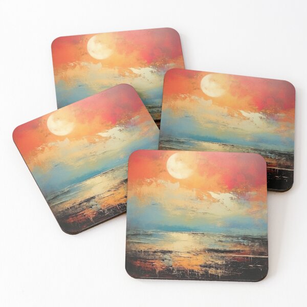 Artikelvorschau, Entdecken Sie "Simplistic & Minimalistic Vintage Sunset" Abstrakte Kunst entworfen und verkauft von ArtificialGenes.