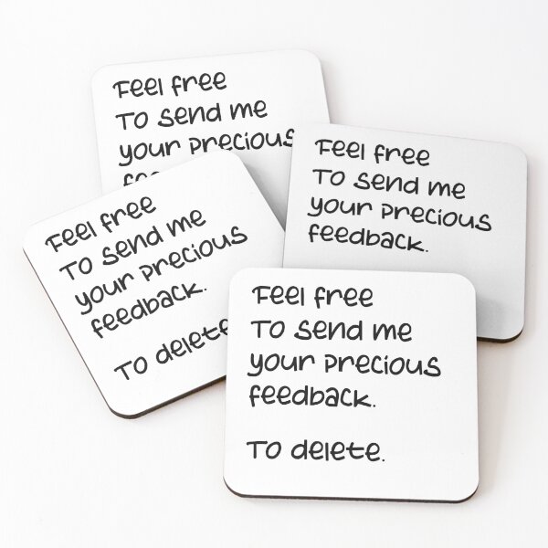 Item preview, Feel free to send me your precious feedback. To delete. designed and sold by Blanczet.