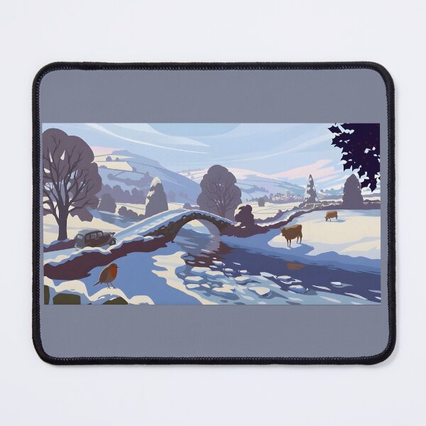 Item preview, All Creatures Great & Small Vintage Winter Scene designed and sold by BronteDetenbeck.