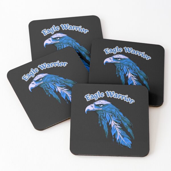 Item preview, Eagle Warrior (blue) designed and sold by Tripp Art Studio.