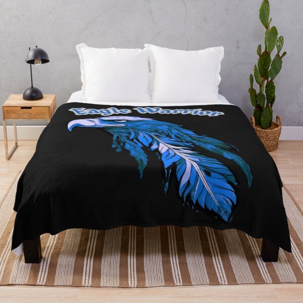 Item preview, Eagle Warrior (blue) designed and sold by Tripp Art Studio.