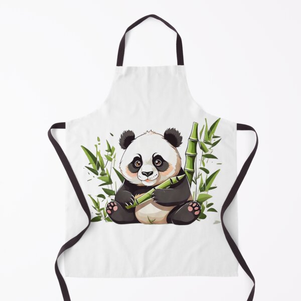 Item preview, Cute Panda Eating Bamboo - Funny Animal Art designed and sold by HiveMechs.