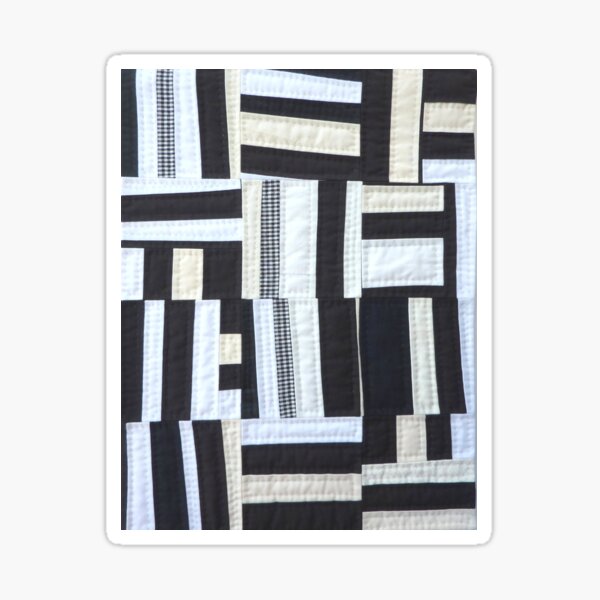 Black and White Stripes Sticker