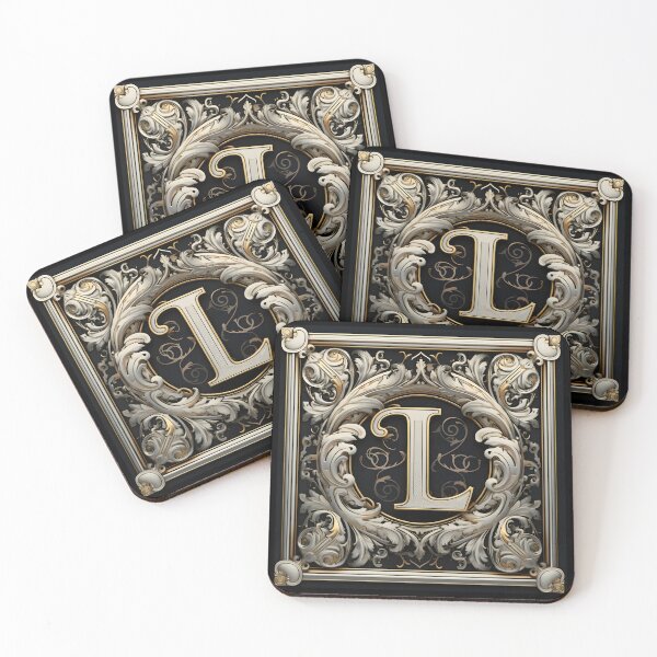 Item preview, MONOGRAM LETTER L - ELEGANT STYLE designed and sold by philevera.