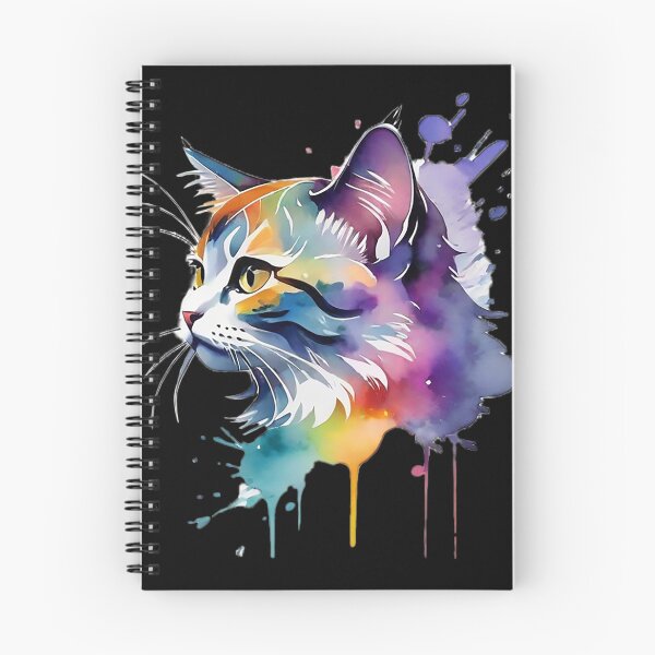 Aperçu de l'œuvre Chat aquarelle créée et vendue par koolcreative.
