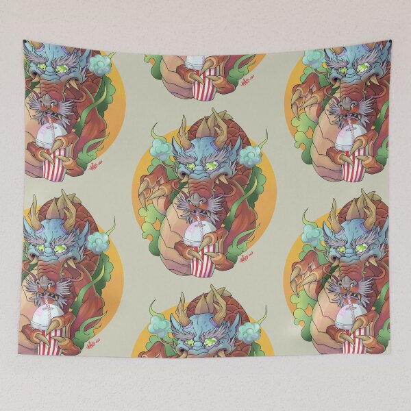Item preview, Oriental Dragon taking a slushie designed and sold by churussavioli.