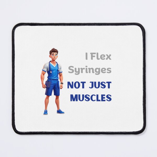 Item preview, I Flex Syringes Not Just Muscles Var 1 designed and sold by TugForkFinds.