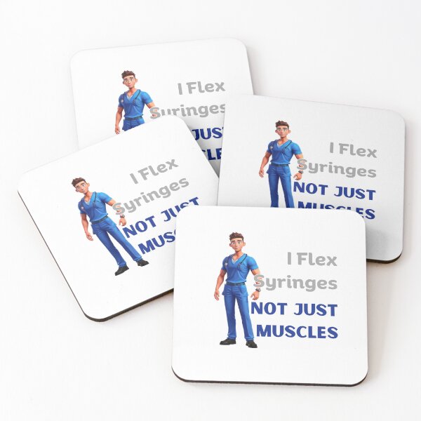 Item preview, I Flex Syringes Not Just Muscles Var 2 designed and sold by TugForkFinds.