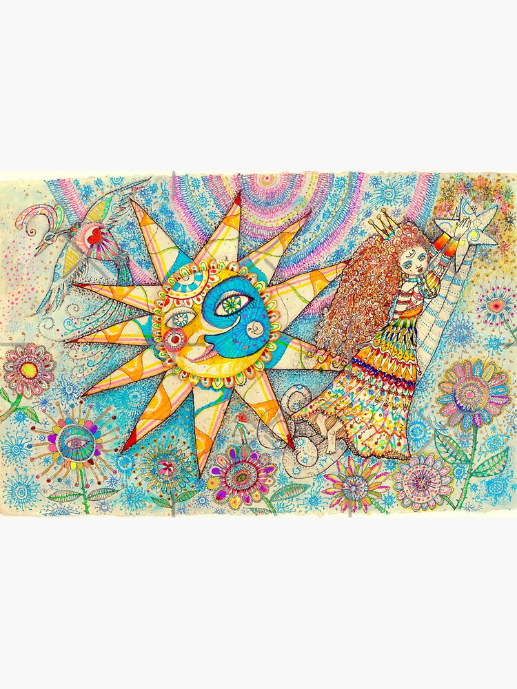 The Lady, The Sun and The Shooting Star by aremaarega