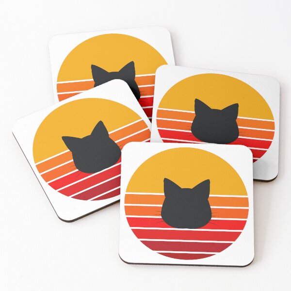 Item preview, Retro Sunset Cat Silhouette designed and sold by JPareDesign.