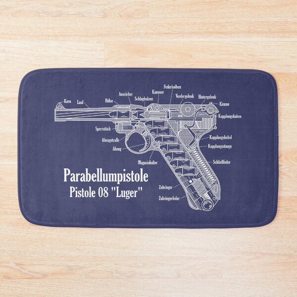 Item preview, Luger Pistol German WW2 P08 Cross Section Inside Diagram designed and sold by MilitaryMart.
