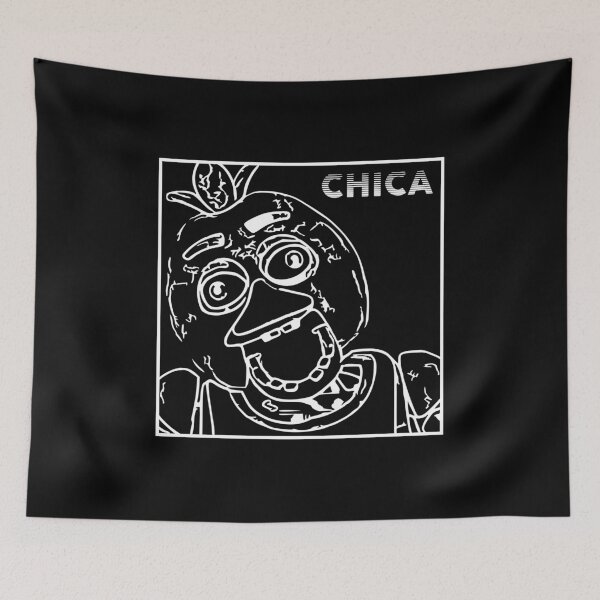 Item preview, Chica Outline Square Logo designed and sold by Vuriah-Tee.