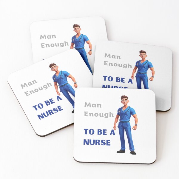Item preview, Man Enough To Be A Nurse Var 1 designed and sold by TugForkFinds.