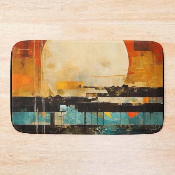 Artikelvorschau, Entdecken Sie "Simplistic & Minimalistic Vintage Sunset" Abstrakte Kunst entworfen und verkauft von ArtificialGenes.