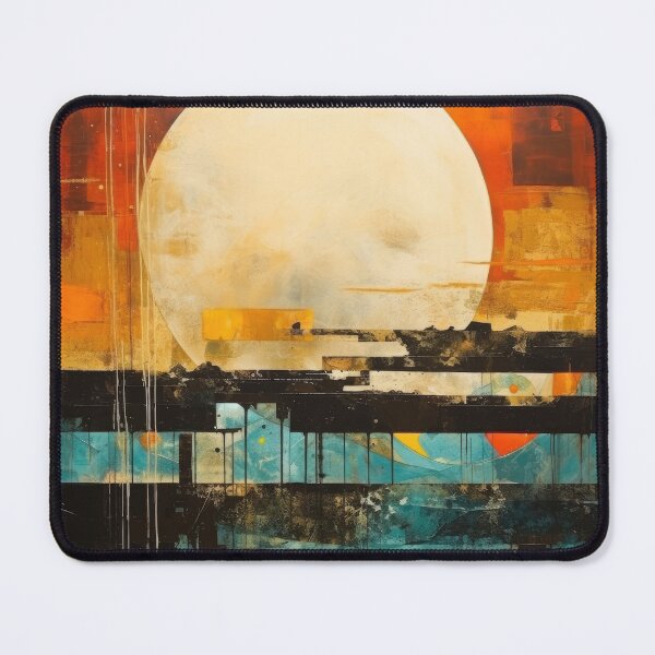 Artikelvorschau, Entdecken Sie "Simplistic & Minimalistic Vintage Sunset" Abstrakte Kunst entworfen und verkauft von ArtificialGenes.
