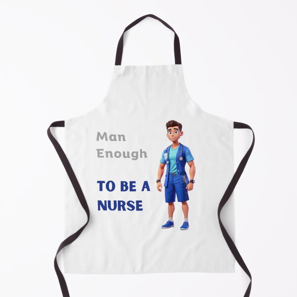 Item preview, Man Enough To Be A Nurse Var 2 designed and sold by TugForkFinds.