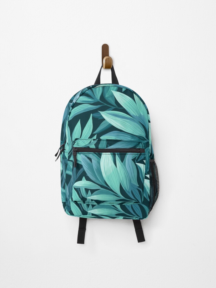 Thumbnail 1 of 3, Backpack, Leaf Pattern designed and sold by SideSignal.