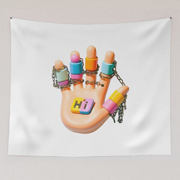 Item preview, Hand with Hi Plaques designed and sold by Glariix.