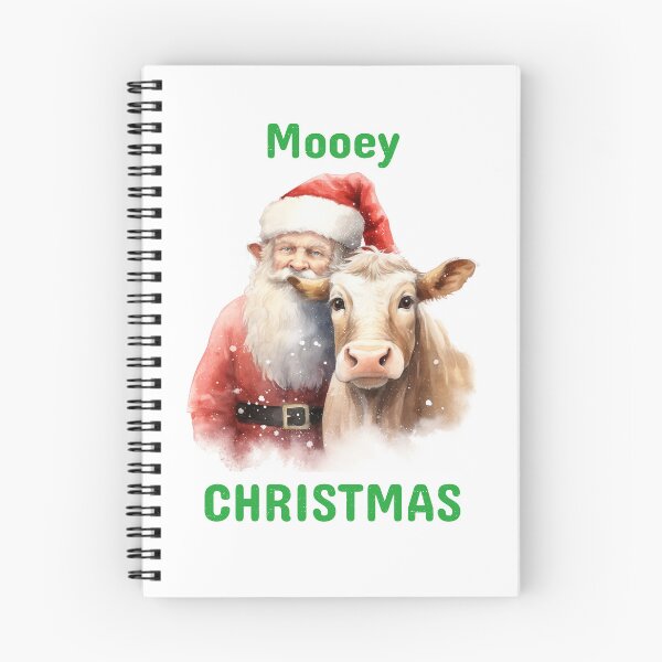 Item preview, Christmas Highland Cow Christmas Cow with The Santa Clause Xmas Cows Festive Mood designed and sold by OliveAndSnow.