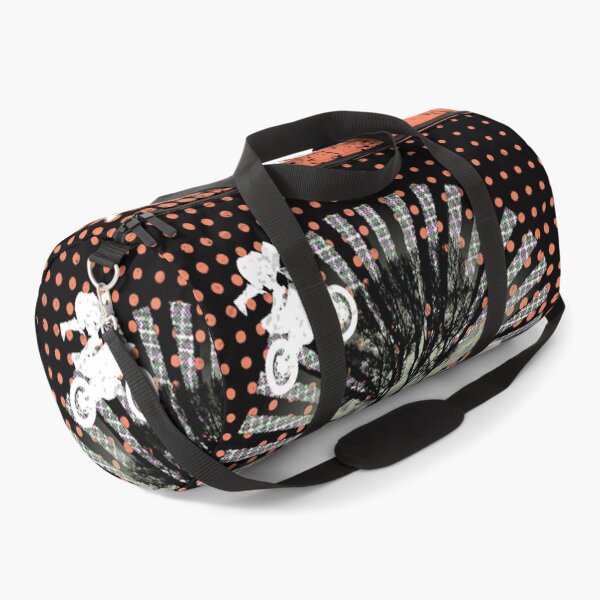 Item preview, Most Likely to Get Carried Away Again (orange background) Motocross Lover designed and sold by bekksa.