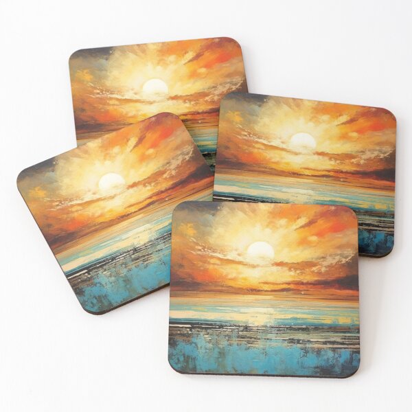 Artikelvorschau, Entdecken Sie "Simplistic & Minimalistic Vintage Sunset" Abstrakte Kunst entworfen und verkauft von ArtificialGenes.