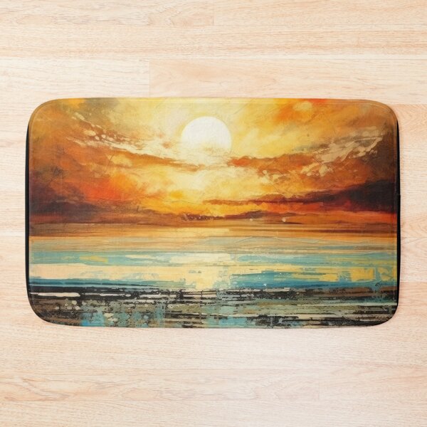 Artikelvorschau, Entdecken Sie "Simplistic & Minimalistic Vintage Sunset" Abstrakte Kunst entworfen und verkauft von ArtificialGenes.