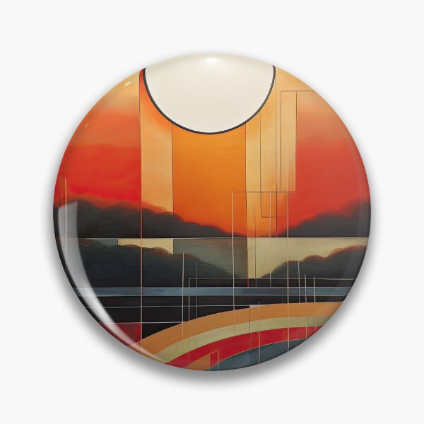 Item preview, Explore "Simplistic & Minimalistic Vintage Sunset" Abstract Art designed and sold by ArtificialGenes.