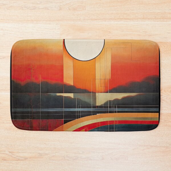 Item preview, Explore "Simplistic & Minimalistic Vintage Sunset" Abstract Art designed and sold by ArtificialGenes.
